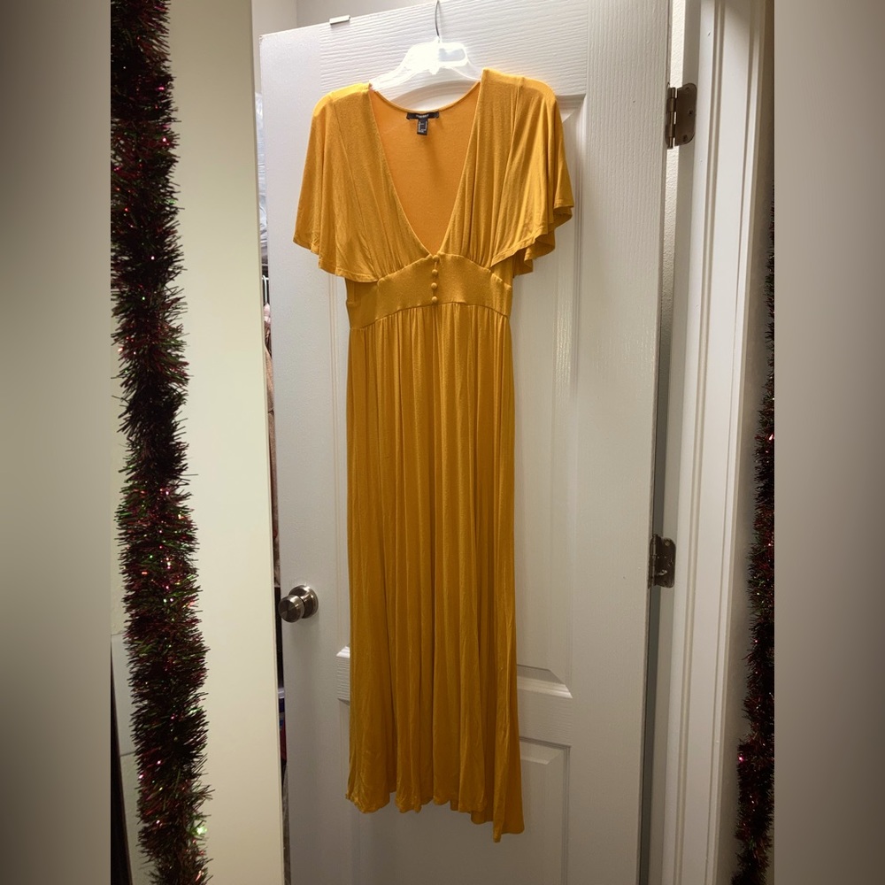 Yellow V-Neck dress